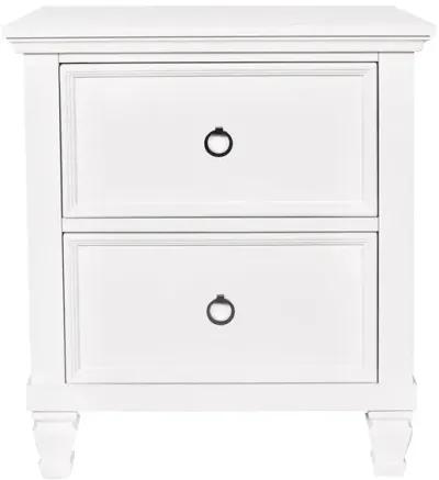 White Tamarack Nightstand