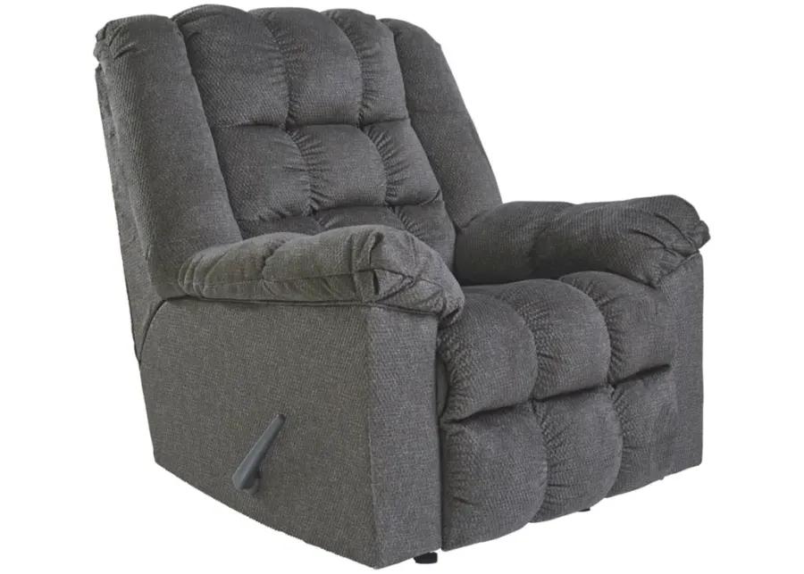 Charcoal Drakestone Heated Massage Rocker Recliner