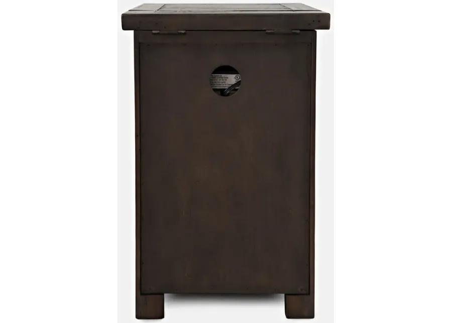 Barnwood Madison County Power Side Table