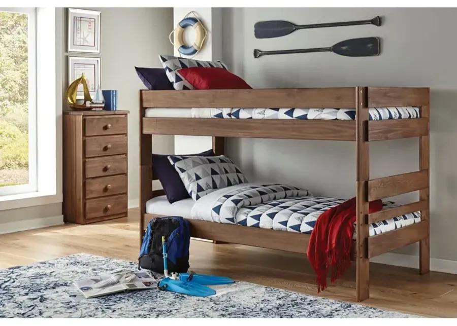 Twin over Full / Gray Quinn Gray Bunk Bed