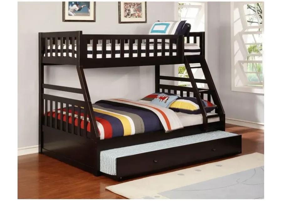 Twin over Full / Gray Caden Bunk Bed