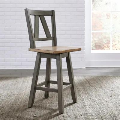 Lindsey Farm Kitchen Island with Stools