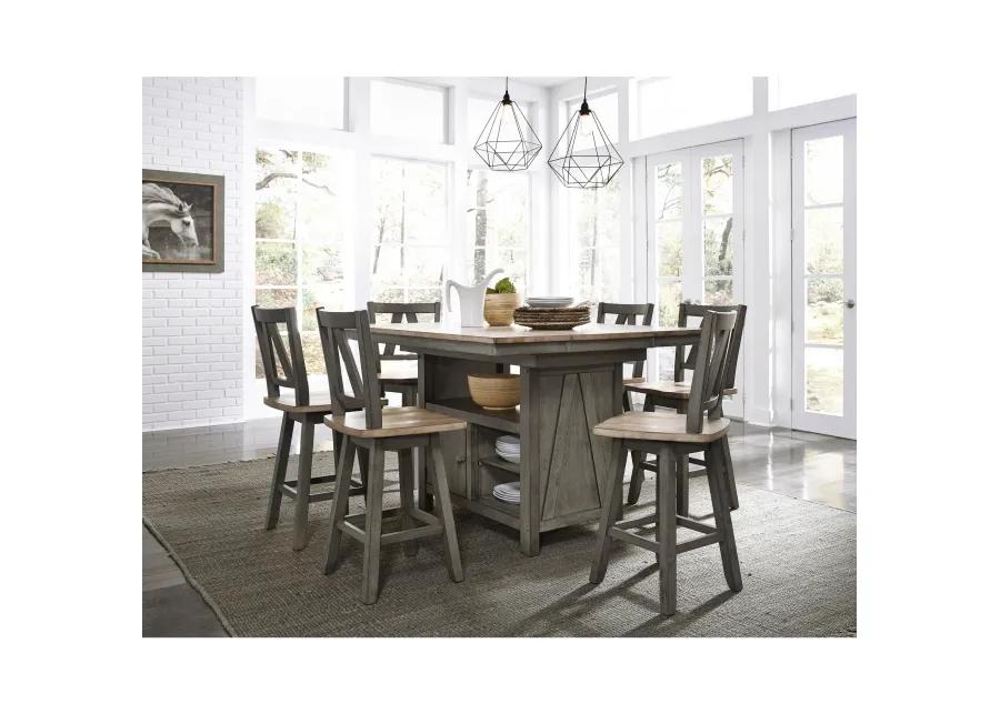 Lindsey Farm Swivel Counter Stool