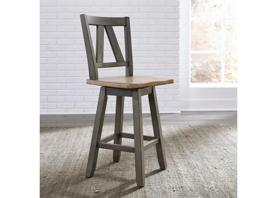 Lindsey Farm Swivel Counter Stool