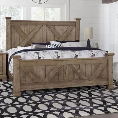 Queen Cool Rustic Bed