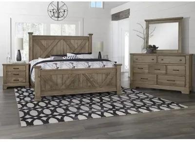 Queen Cool Rustic Bed