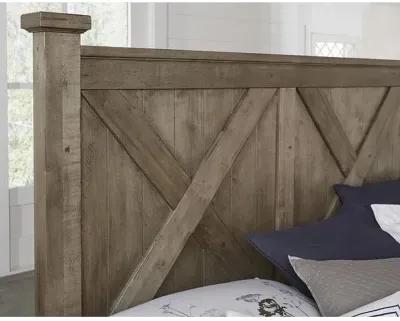 Queen Cool Rustic Bed