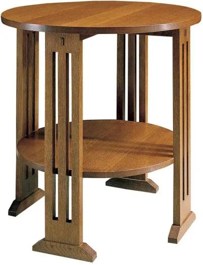 Mission Round End Table