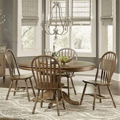 Table with Honey Chairs Carolina Crossing Dining Set