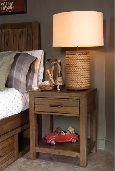 Brown Summer Camp Nightstand