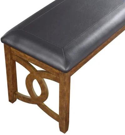 Gia Links Dining Bench - Brown