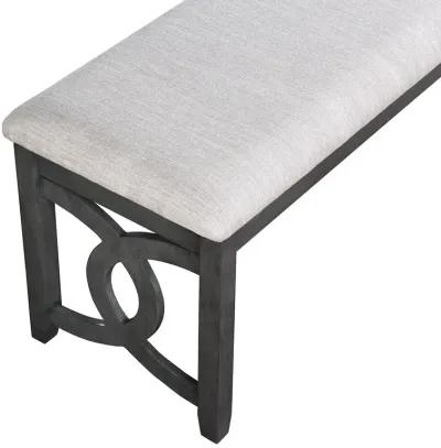 Gia Links Grey Dining Bench