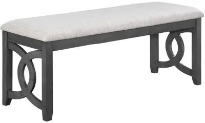 Gia Links Grey Dining Bench