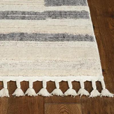 5X7 Willow Ivory Grey Rug