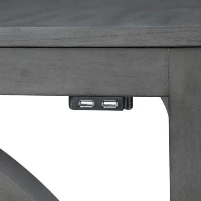 Bella Sofa Table with 2 Stools - Gray