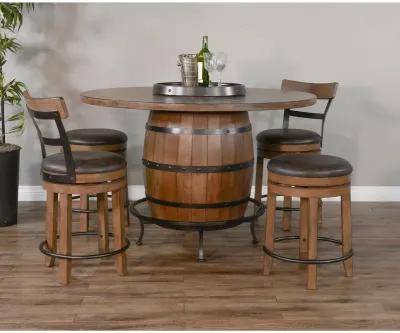 Buckskin Barstool with Cushion