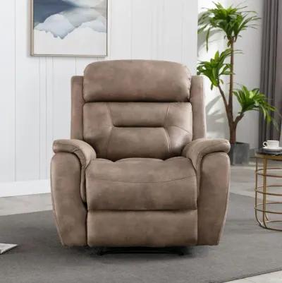 Alpine Leather Power Recliner - Stone