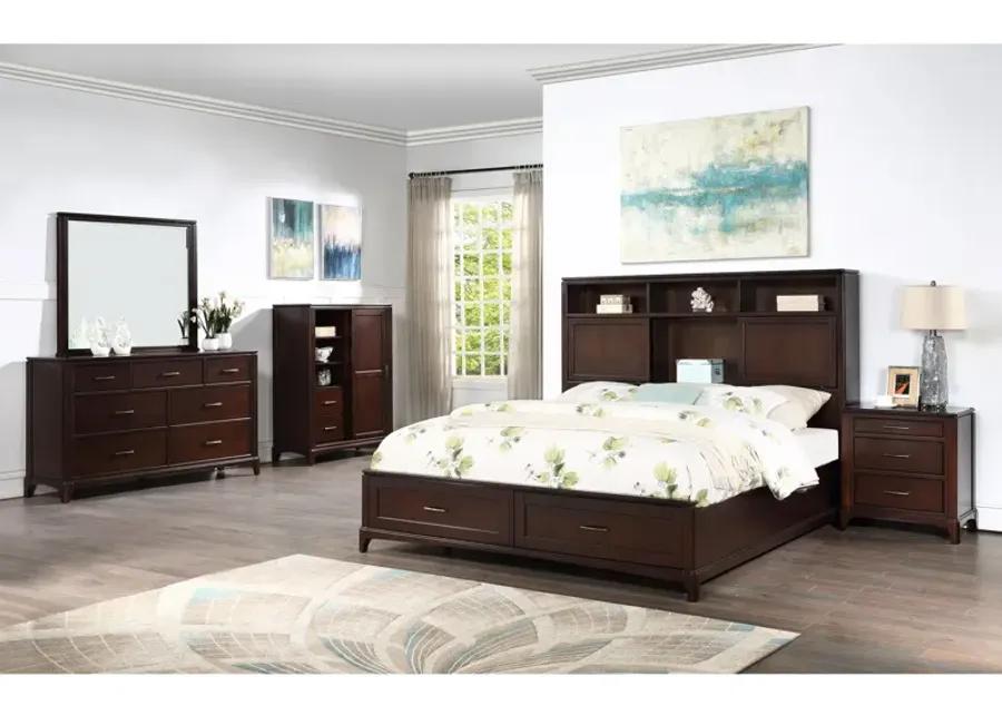 Queen Chelsea Bookcase Bed