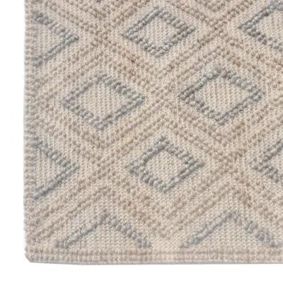 5 x 7 Chloe Natural Grey Diamond Rug