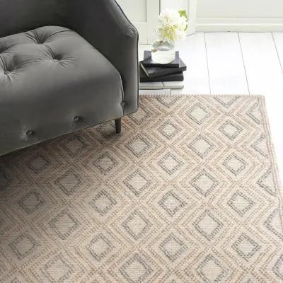 5 x 7 Chloe Natural Grey Diamond Rug