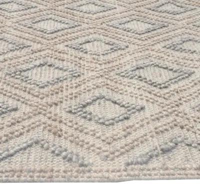 5 x 7 Chloe Natural Grey Diamond Rug