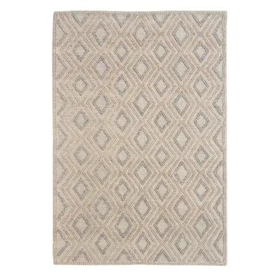 5 x 7 Chloe Natural Grey Diamond Rug