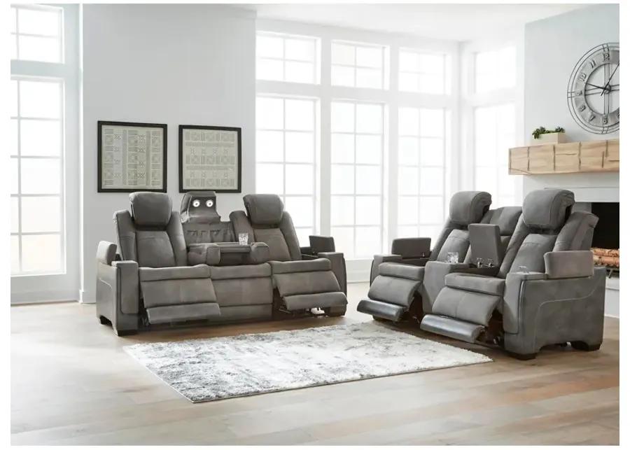 Next-Gen DuraPella Power Reclining Loveseat with Console