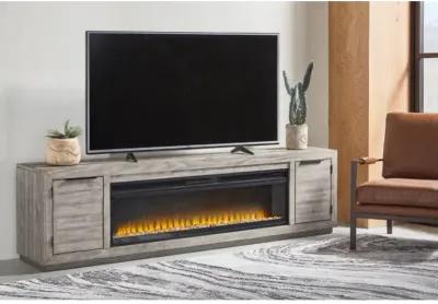 Naydell 92 inch TV Stand with Electric Fireplace