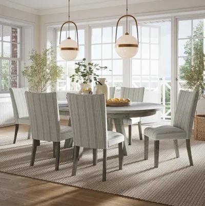 Telluride Driftwood Upholstered Dining Set (5pc)