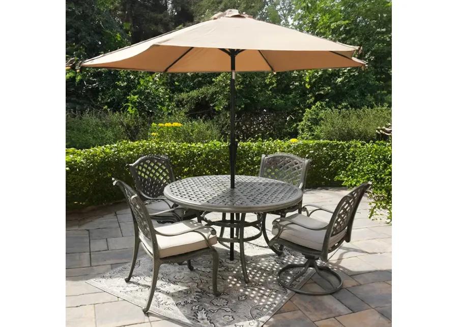 Navy Patio Umbrella with Base