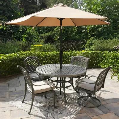 Taupe Patio Umbrella with Base