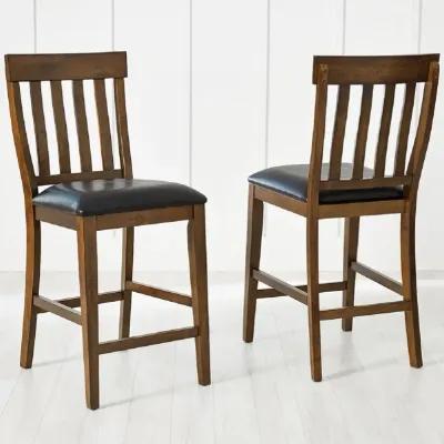 Counter Height / Whiskey (Brown) Mariposa Dining Set (5pc)