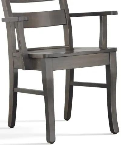 Arm Chair (Gray) Casual Comfort Dining Chair (Gray)