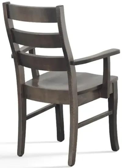 Arm Chair (Gray) Casual Comfort Dining Chair (Gray)