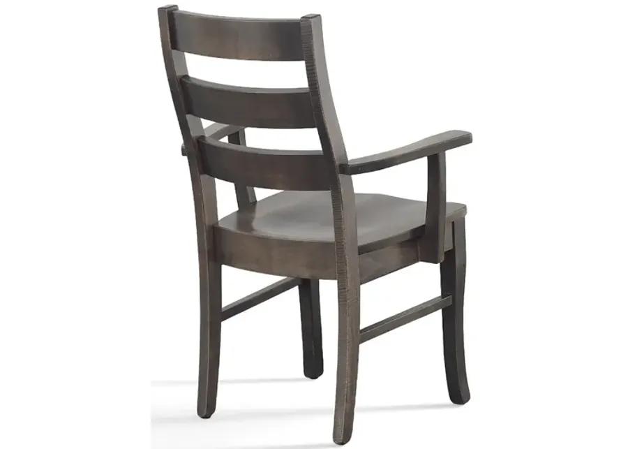 Arm Chair (Gray) Casual Comfort Dining Chair (Gray)