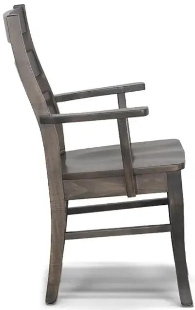 Arm Chair (Gray) Casual Comfort Dining Chair (Gray)