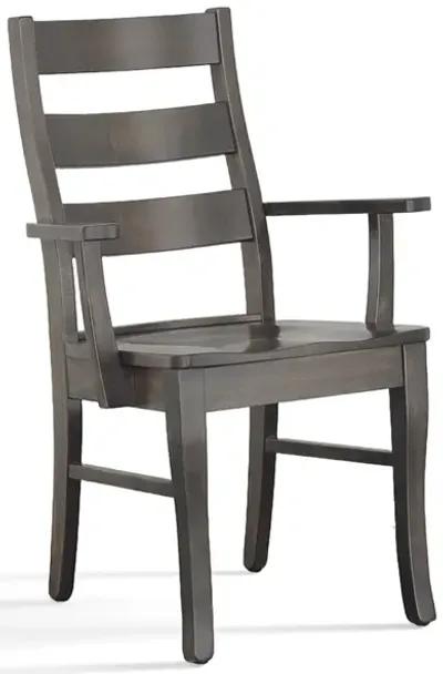 Arm Chair (Gray) Casual Comfort Dining Chair (Gray)