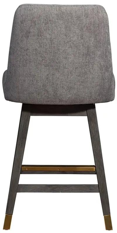 Counter Height Amelia Upholstered Swivel Stool - Mocha