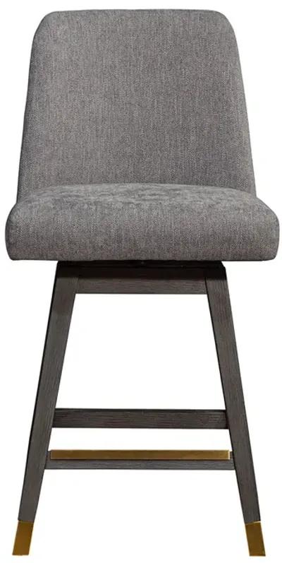 Counter Height Amelia Upholstered Swivel Stool - Mocha