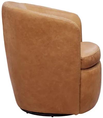 Saddle SoHo Leather Swivel Chair