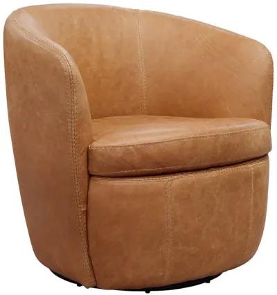 Saddle SoHo Leather Swivel Chair