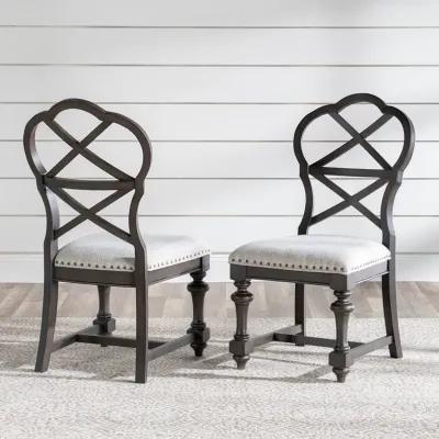 Table and 4 Upholstered Side Chairs Kingston Dining Set (5pc)