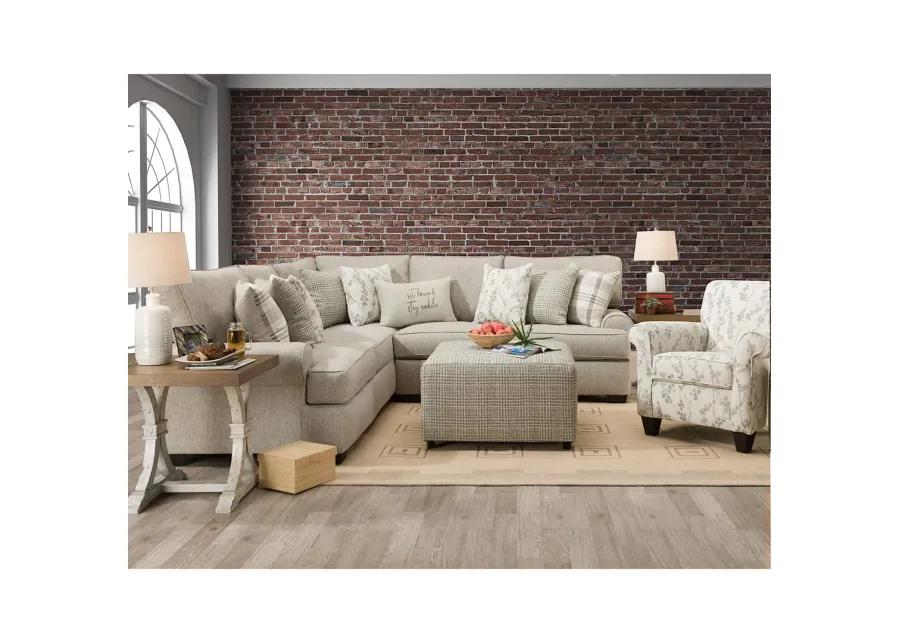 Sectional with Ottoman Glenda Sectional