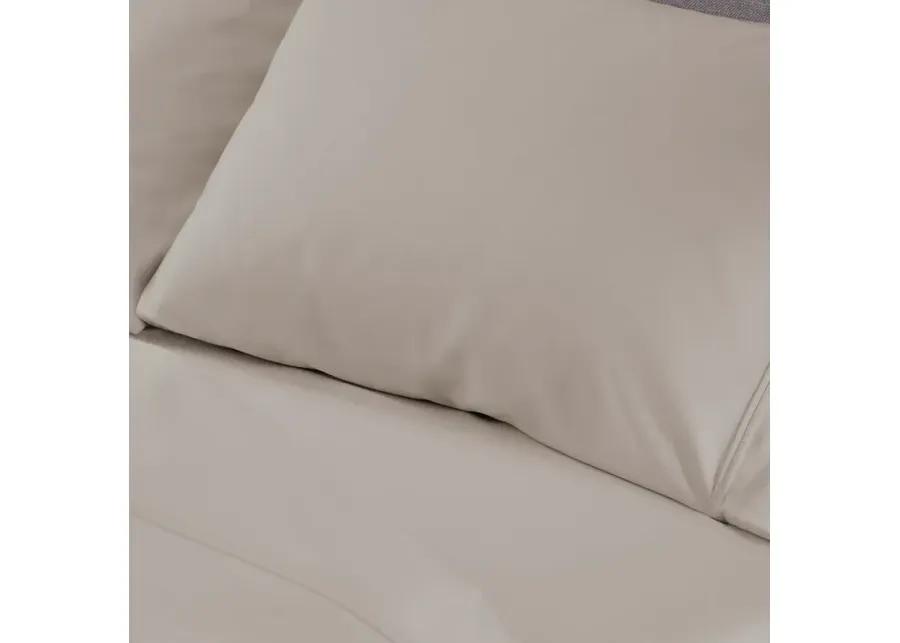 TwinXL / Beige Hyper-Cotton Sheet Set