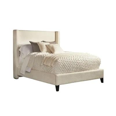 King / Ivory Seraph Upholstered Bed