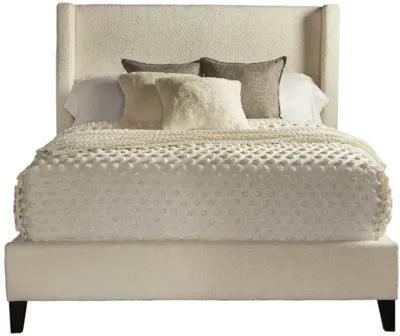 King / Ivory Seraph Upholstered Bed