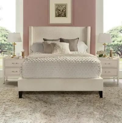 King / Ivory Seraph Upholstered Bed