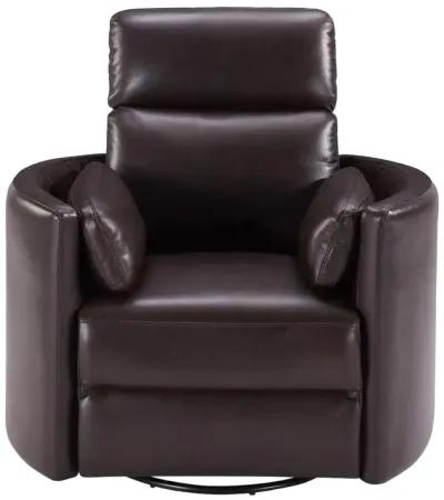 Brown Arc Power Glider Recliner