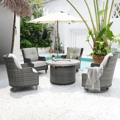 Clara Outdoor Swivel Chair