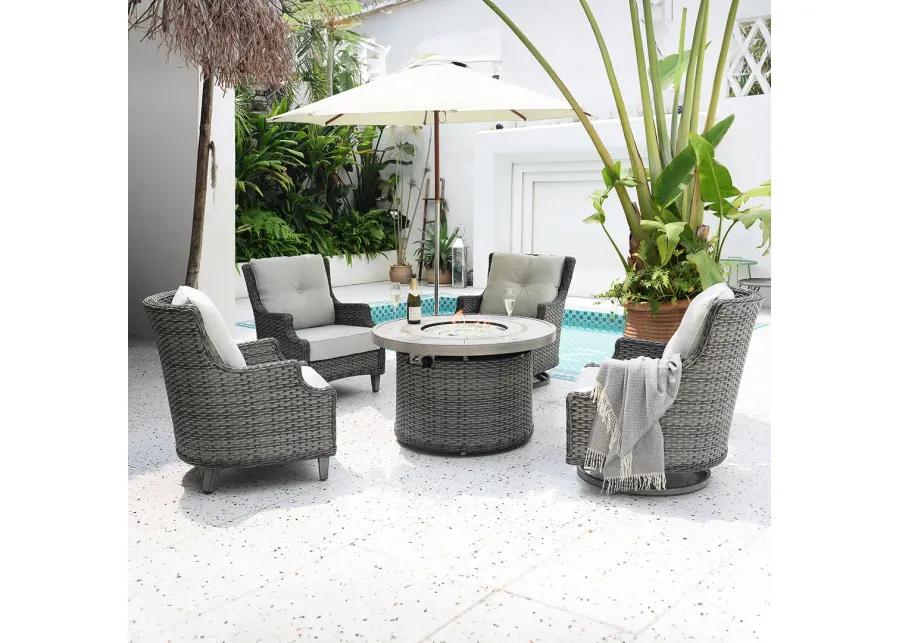 Clara Outdoor Swivel Chair